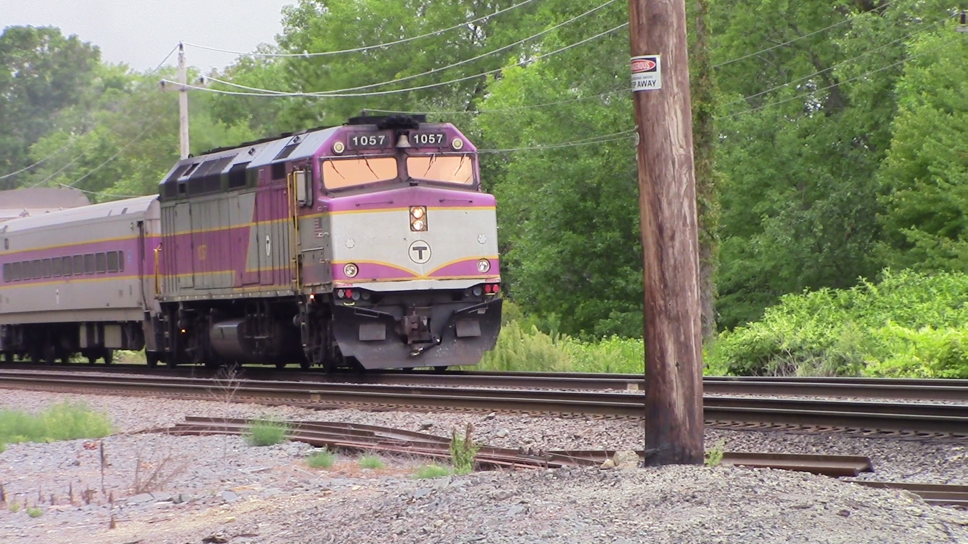 MBTA train 211 at MP29 in North Andover MA The NERAIL New England
