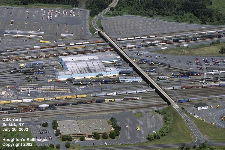 Aerial view of CSX Selkirk, NY yard The NERAIL New England Railroad