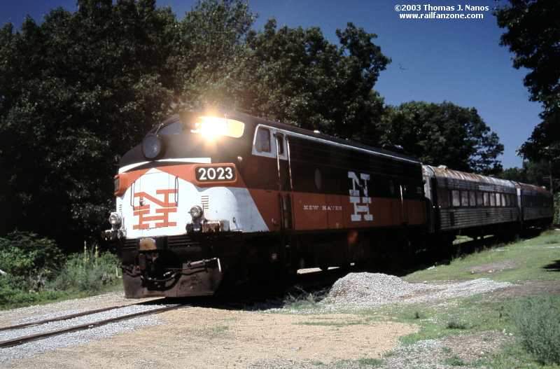 ex-CDOT FL9 #2023 at CT Eastern RR Museum in the Sun: The NERAIL