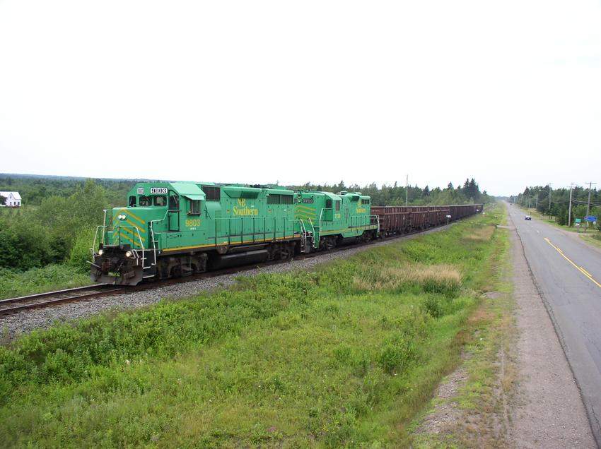 NB Southern Eastbound Train Tracy NB The NERAIL New England Railroad