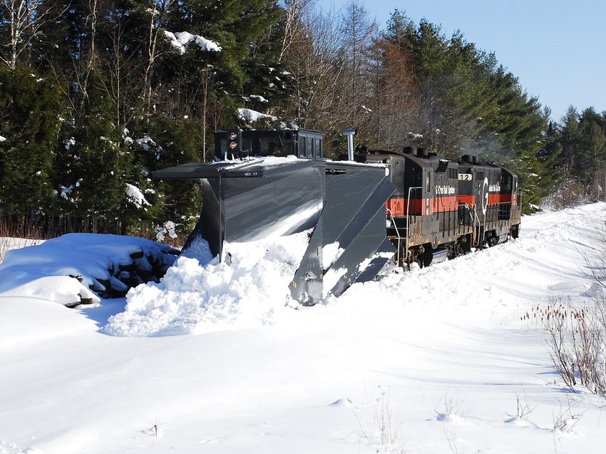 MD1 Plow Extra arrives Horn Hill Road Fairfield The NERAIL New