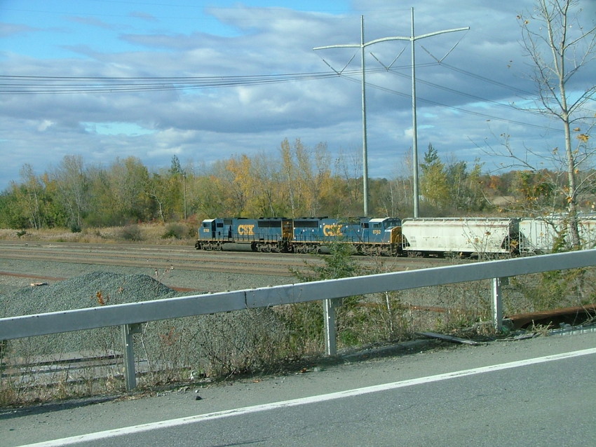 csx empty grain train coming into selkirk yard: The NERAIL New England ...