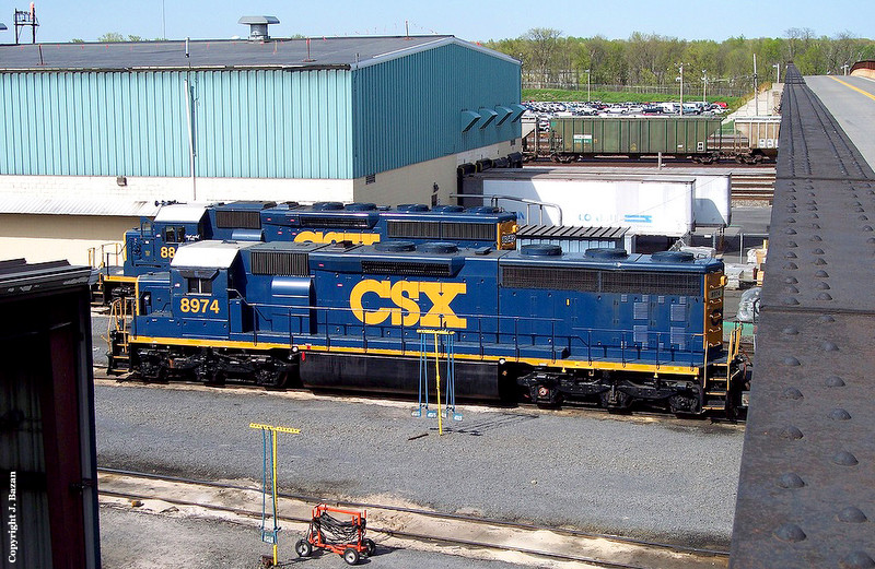 Csx Sd45 2 At Selkirk Ny The Nerail New England Railroad Photo Archive