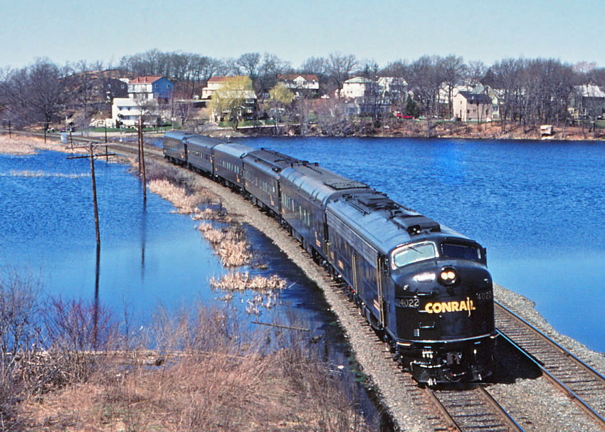 CONRAIL Inspection Train At Woburn Ma The NERAIL New England Railroad Photo Archive