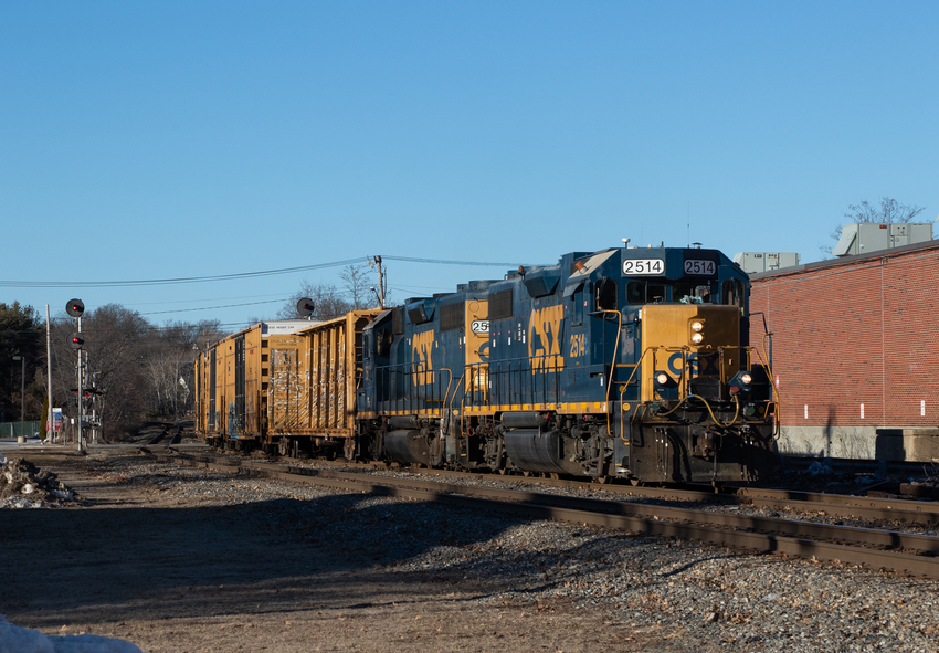 CSXT 2514 Leads L053 19 At Congress St In Portland The NERAIL New