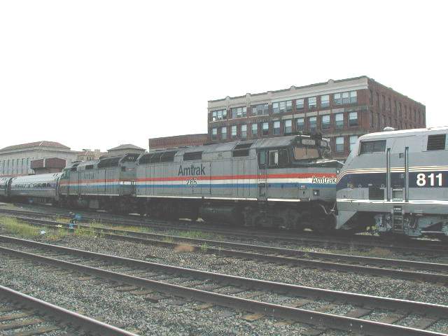 Amtrak F40s on train 145: The NERAIL New England Railroad Photo Archive