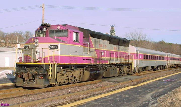 MBTA engine #1139 heads inbound at Ayer: The NERAIL New England ...