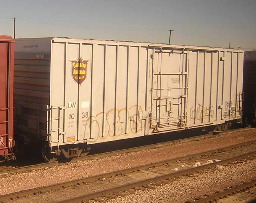 California Zephyr, day 2 - an ex-CDAC boxcar near Denver, CO: The ...