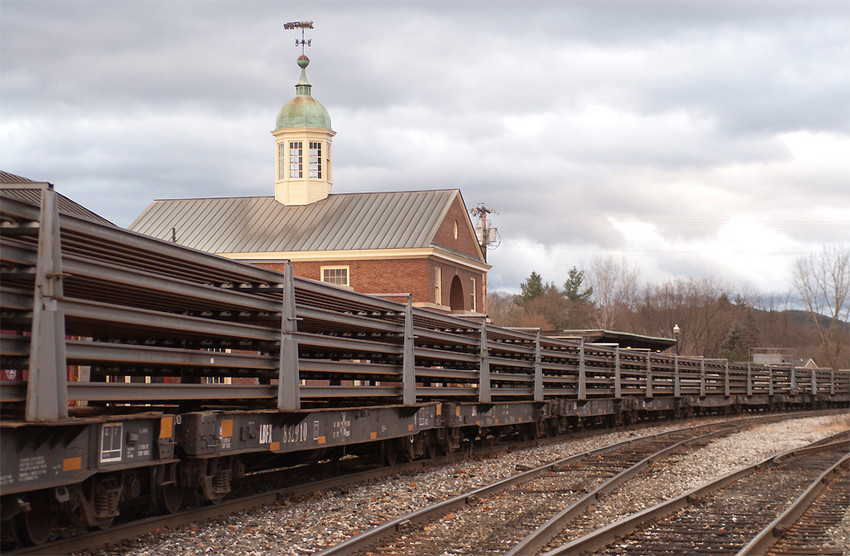 NECR Final Rail train passes White River Depot: The NERAIL New England ...