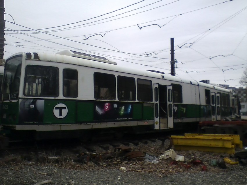 MBTA Boeing LRV 3423 at Riverside: The NERAIL New England Railroad ...